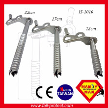 Stainless Steel With Advanced Tooth Geometry Fast Placing Express Dual Clip Ice Screw